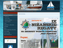 Tablet Screenshot of jachtklubnisko.pl